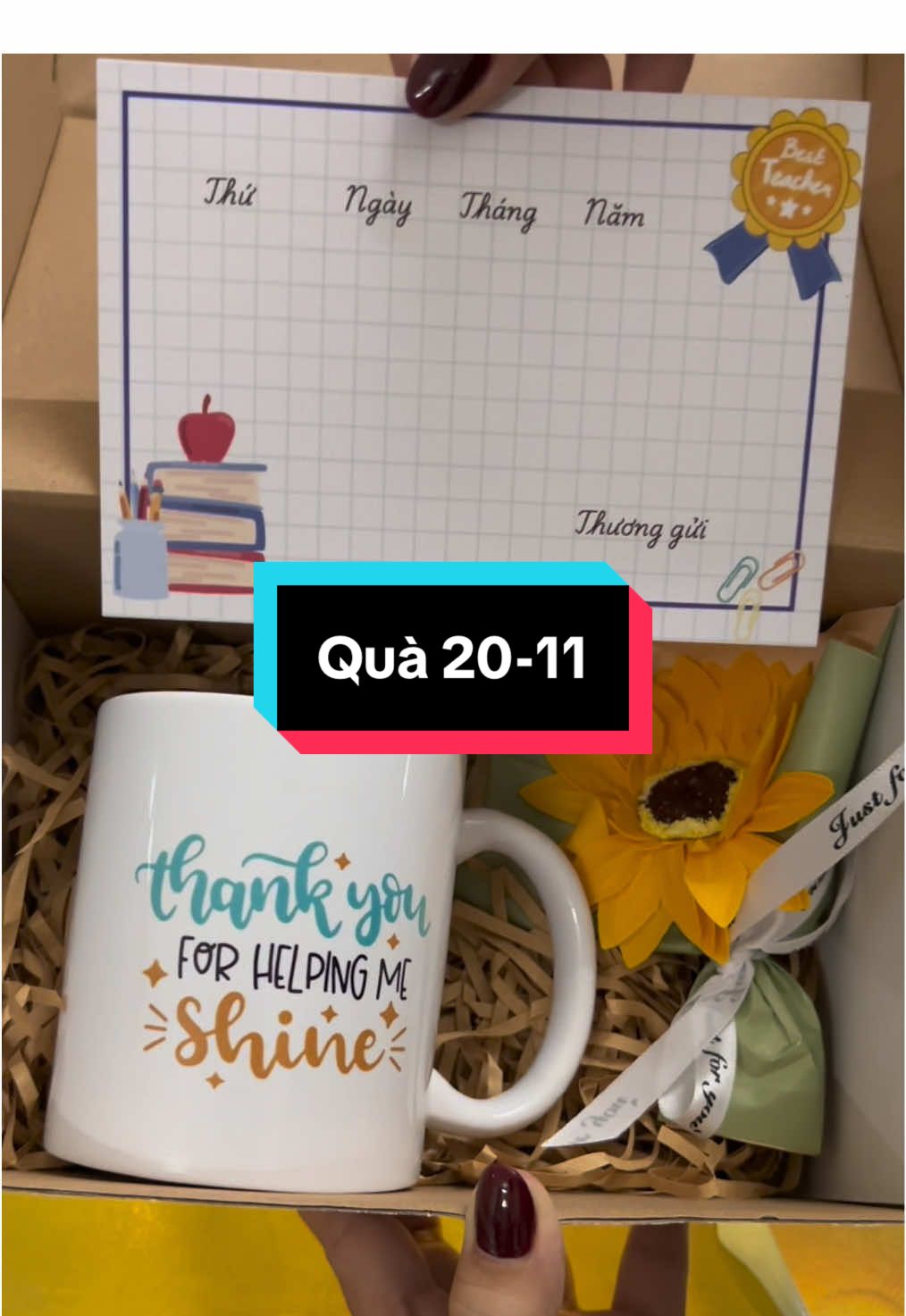 Set quà 20-11 tăngh thầy cô giáo đơn giản mà ý nghĩa vô cùng. Set này giá khá hợp lý, ai cũng có thể dùng được, mn có thể tham khảo qua nha #quatangthaycogiao #quatangynghia #xuhuongtiktok #qua20thang11 