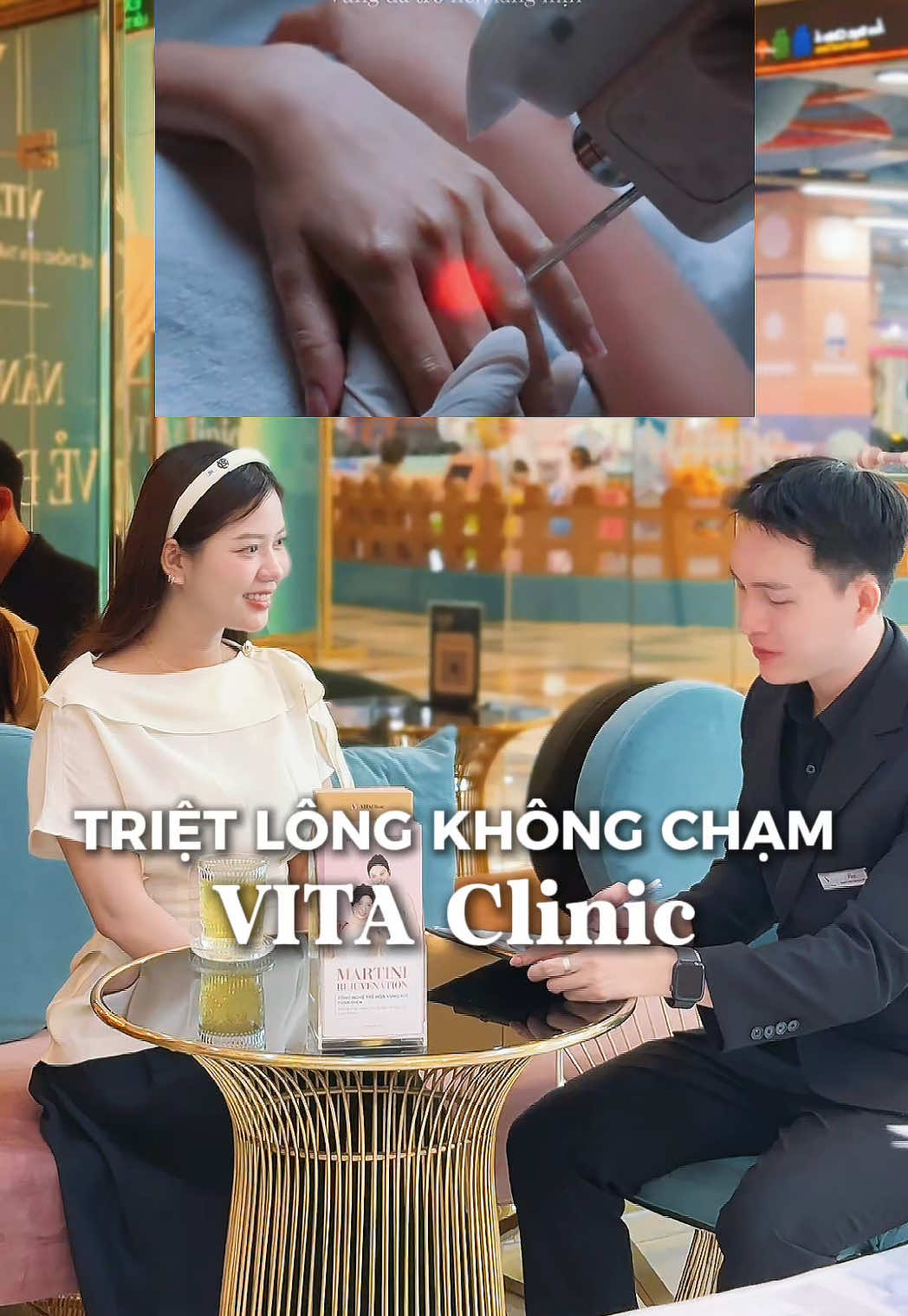 Triệt lông không chạm tại VITA Clinic xịn quá nha #VITACLinic #triệtlôngkhôngchạm #triệtlôngtậngốc #LaserHairRemoval #TieuThu 