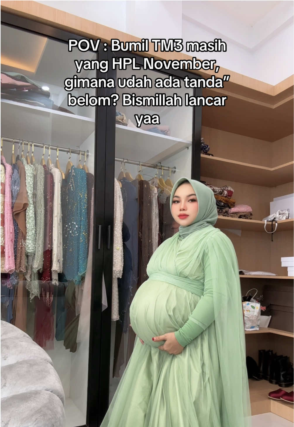 Bismillah lancar ya besti .. ❤️ #bumil #hplnovember #bumilsehat #TM3 #38weekspregnant 