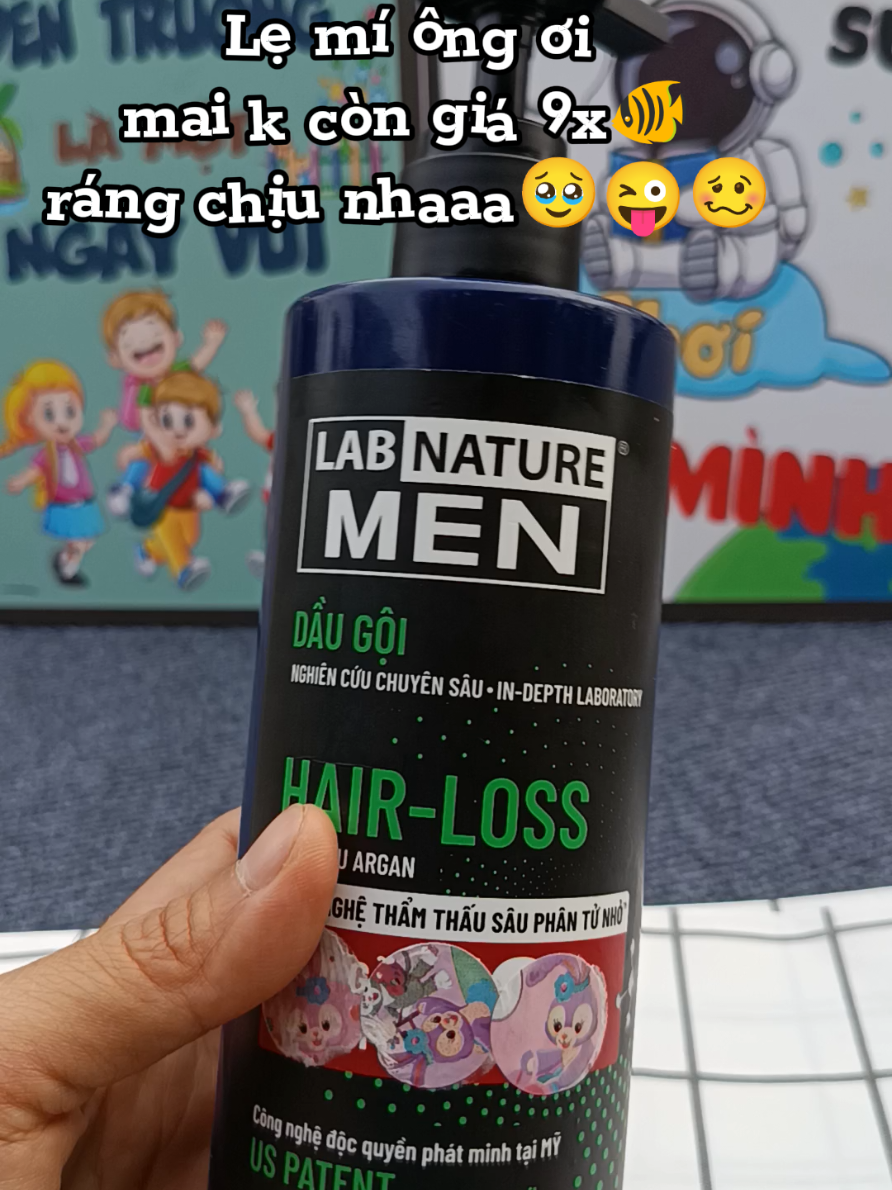 Dầu gội giảm gãy rụng tóc cho các Anh đây #daugoinam #daugoilabnature #labnature #review #xh 