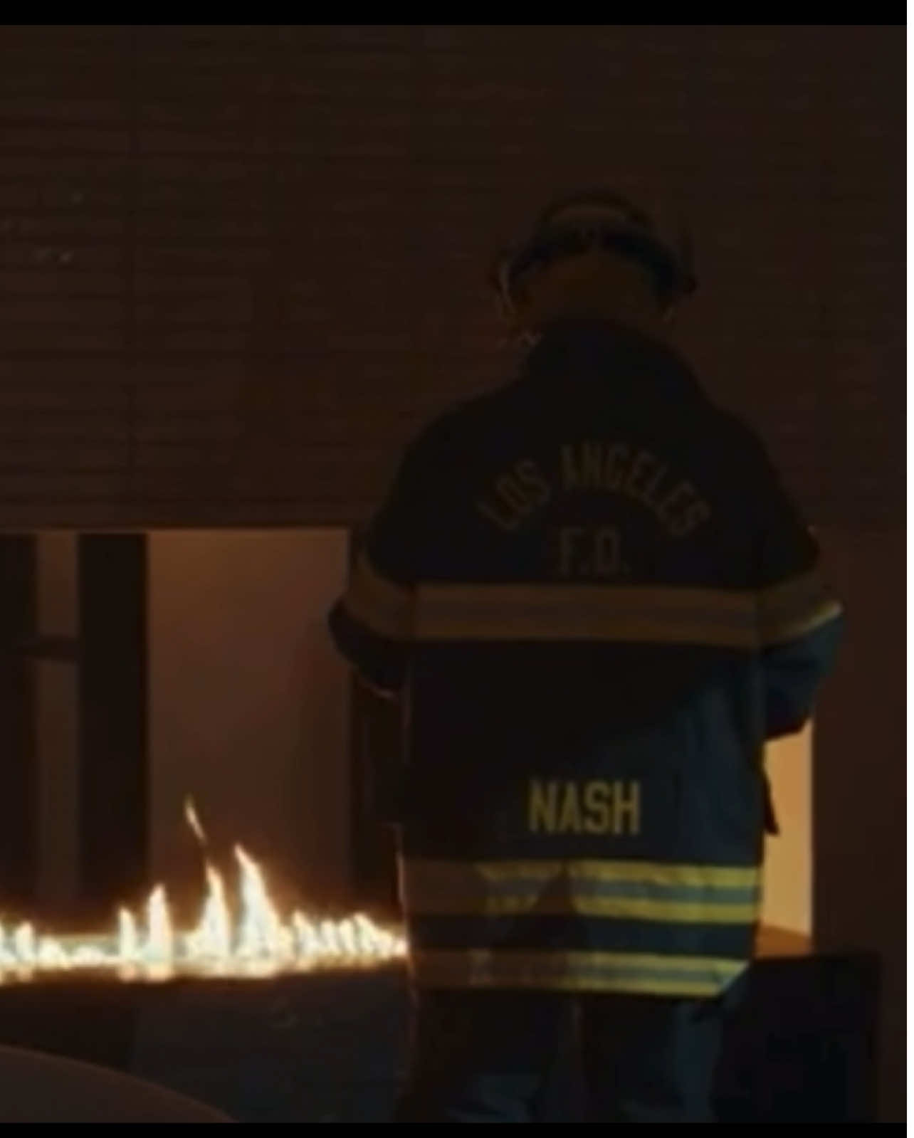 Harry wore Bobby's firefighter uniform as a halloween costume #holloween #harry #bobby #911onabc #athena 