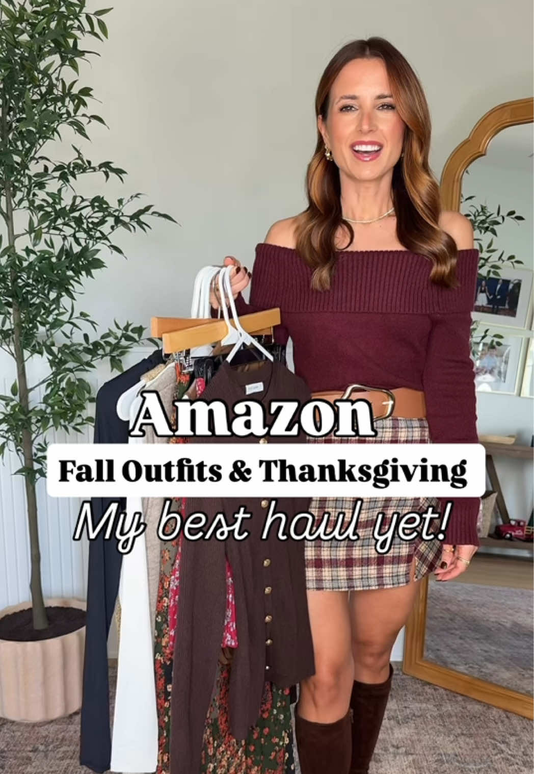 Go to 🔗🔗 in bio and click on picture to shop these Amazon fall looks that would be perfect for Thanksgiving, too!😍 Sweater dresses + plaid skirts + corduroy dress and more 🍂🍁 Direct URL: https://amzlink.to/az0oblkbH1kyr #falloutfits #fallstyle #thanksgivingoutfit #falldresses #plaidskirt   