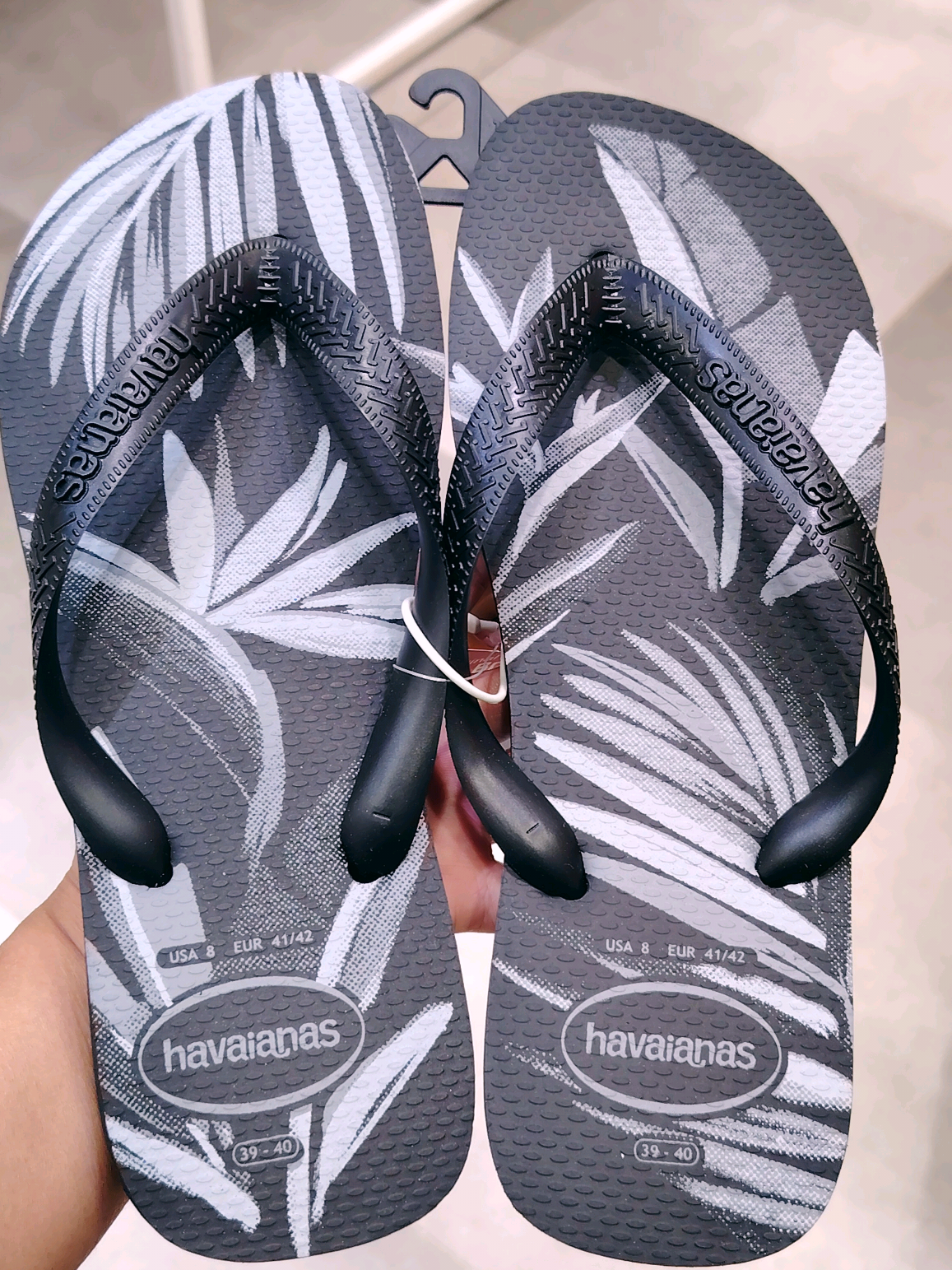 Top Aloha Original Havaianas🌼☘️ ✅BLACK Grey #fyp #original #havaianas #menslippers #aloha 