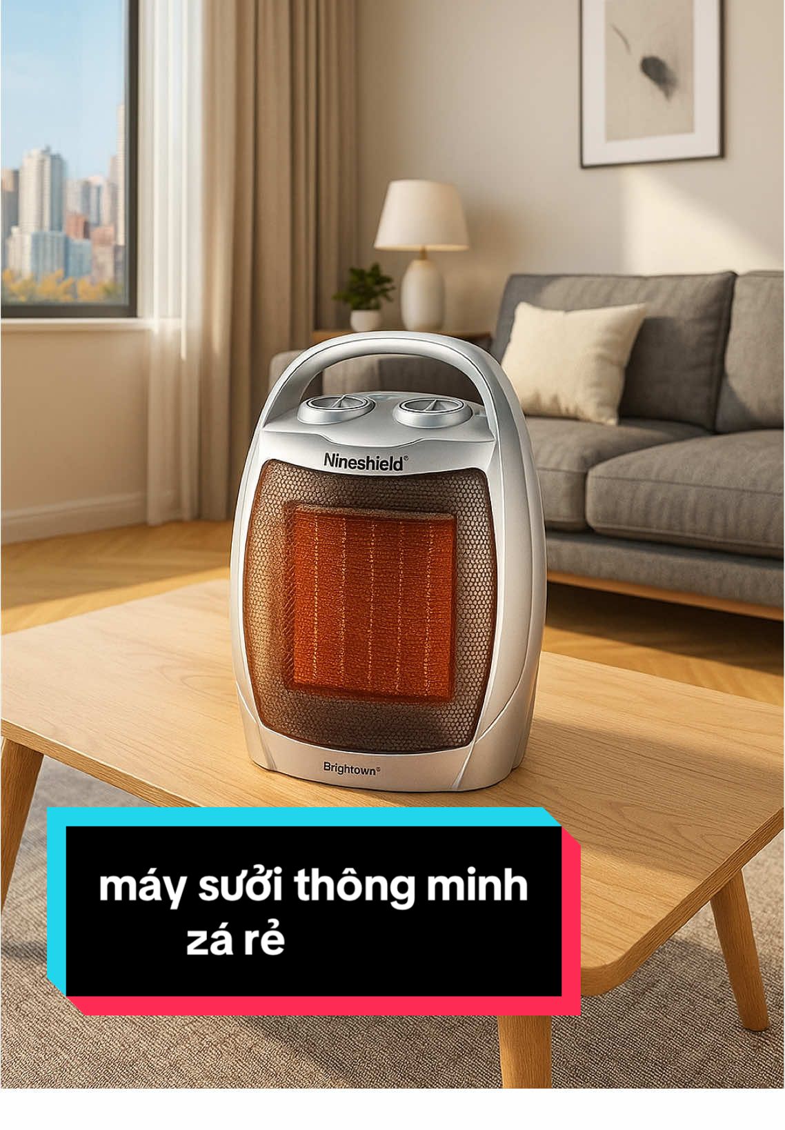 Máy sưởi gốm mini thông minh#maysuoi #maysuoimini #maysuoigom #xuhuong 