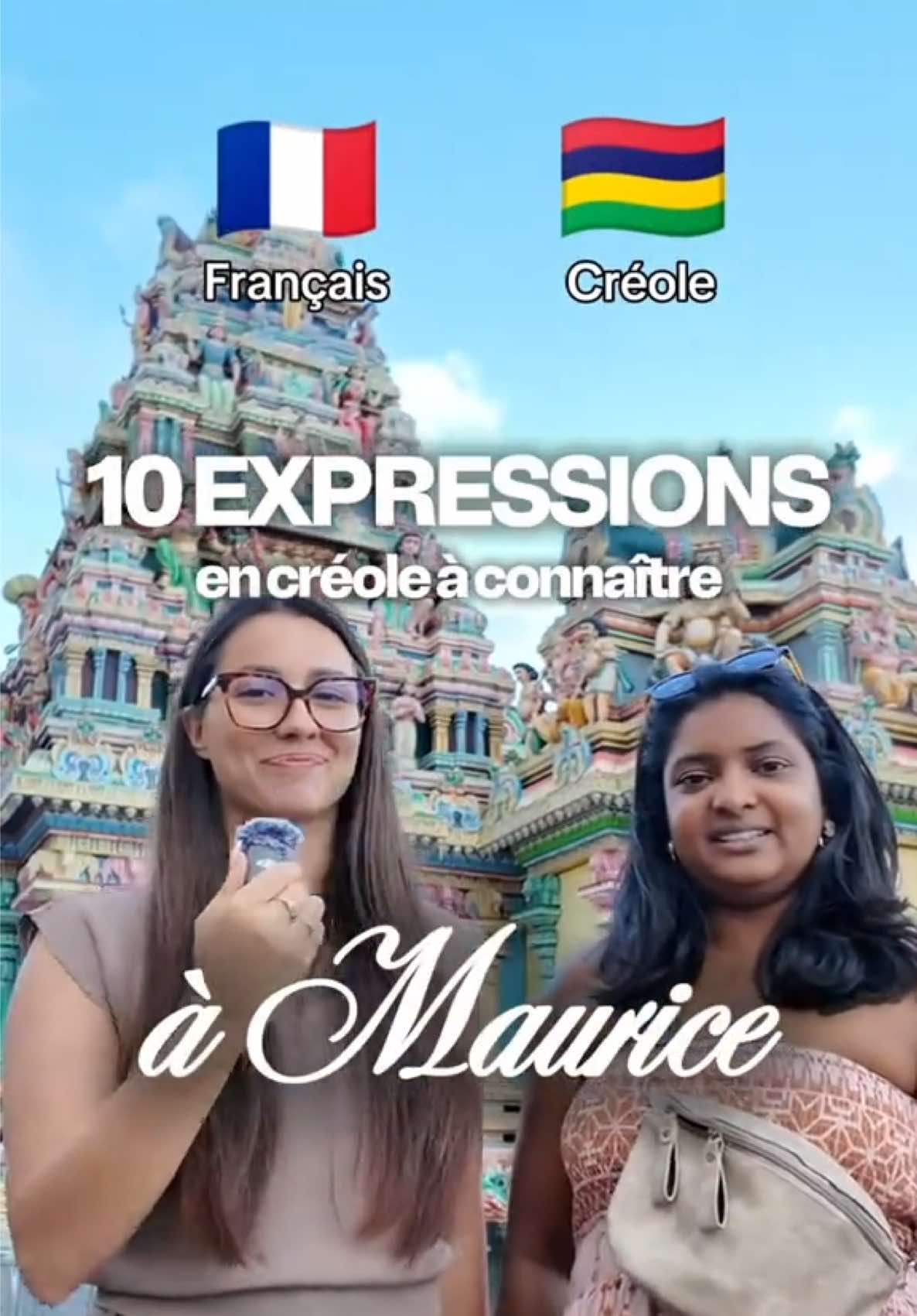 10 expressions en créole à connaître si tu viens à Maurice ! 🌴🇲🇺 Il y a d’autres phrases que tu aimerai connaître ? N’hésites pas à me le dire en commentaire ! 😍 👉 Abonne-toi pour + de contenu à l’île Maurice 🌴 #mauritius🇲🇺 #mauritius #LanguageLearning #culture #expressions 
