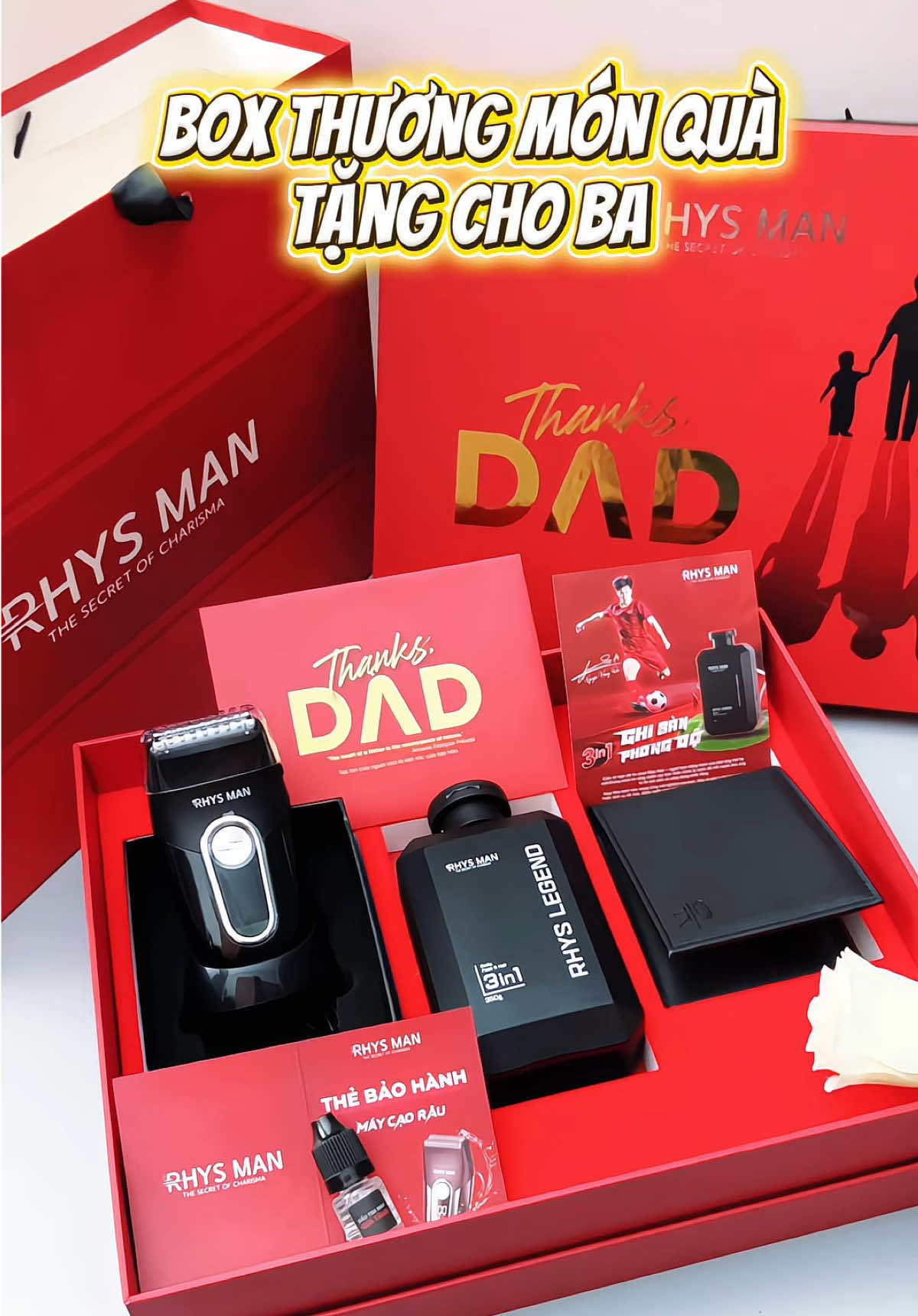 Box Thương Rhysman món quà tặng cho ba. Chỉnh chu, tinh tế, thiết thực lắm ạ#daugoi_rhysman #rhysman #quatang #quatangbo #reviewsanpham 