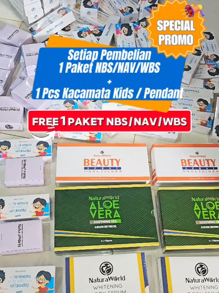 Hot Promooo 🔥🔥 Gratis 1 Paket NBS/NAV/WBS setiap pembelian Kacamata kids / Pendant + 1 Paket Nbs/Nav/Wbs #naturaworld #hotpromo #kacamatanaturaworld #mastoknaturaworld #irawatiqua 
