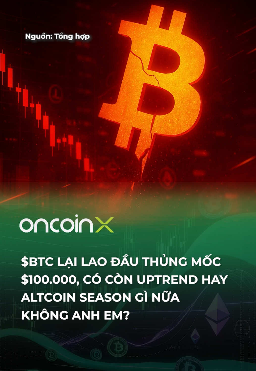 Altcoin toàn thấy ăn rồi chia, memecoin thì ăn rồi cúng lại cho đợt quét 11/10. 🥲 #oncoinx #bitcoin #btc #100k #cryptocurrency #crash #giamgia 