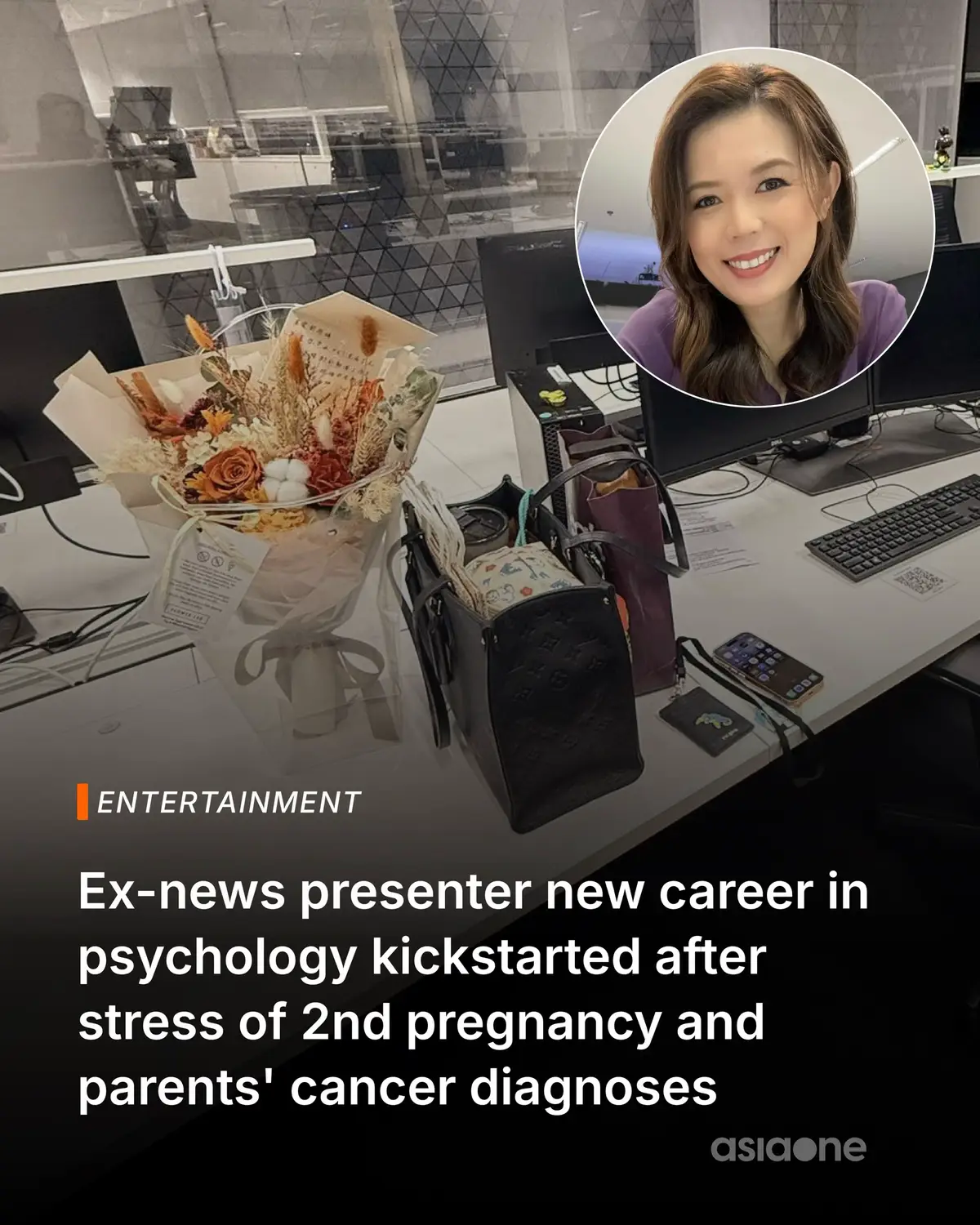 Going forward, Evelyn - now holding a practitioner diploma in therapy work - will pursue a master's degree in psychology while doing her psychotherapy practice as an associate in a private clinic. #Singapore #Entertainment #Presenter #Psychology #adulting 📸: Facebook/Evelyn Lam