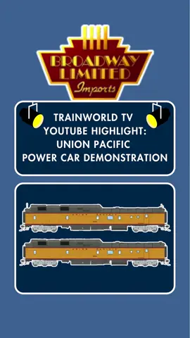 We’re with Broadway Limited as they show their new HO Union Pacific Power Car and demonstrate how to control the sounds! 🔋 https://youtu.be/OS0aTdXbg-g PreOrder today at TrainWorld.com! https://www.trainworld.com/catalogsearch/result/?q=union+pacific+power+car+broadway #rapidotrains #hoscale #unionpacific #powercar #demo #sound #rollingstock #preorder #trainworld #trainland #modeltrains #trains #modeltrain #modeltrainlayout #modeltrainhobby #railfan #toytrain #toytrains #trainset #trainsets #ridewithtrainworld