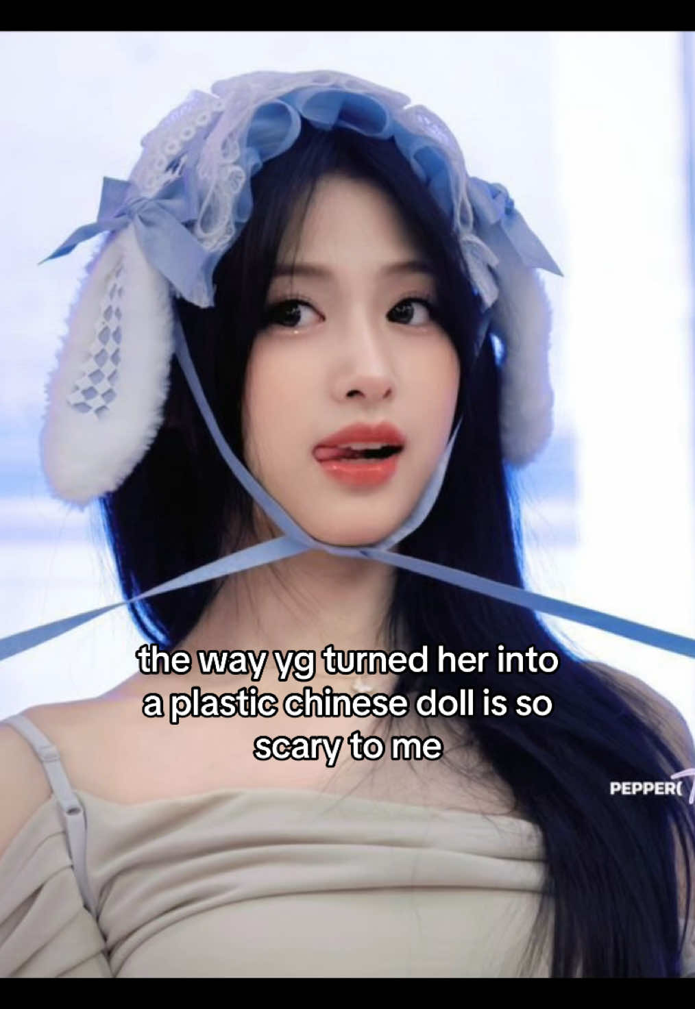 i mens she looks good but she looks so unnatural #ahyeon #babymonster #fyp #foryou #viral 