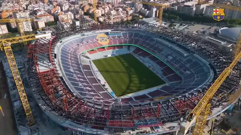 Our home Spotify camp Nou is back 🏟️🔴 #campnou🔴🔵 #barcelona #back #footbal #sports 