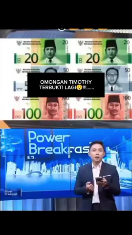 Lagi Dan Lagi, Omongan Timothy Selalu Benar'!!!. Rupiah 0 Nya Di Coret Menurut Timothy  #timothyronald #rupiahindonesia #viraltiktok #inflasi #fyp 