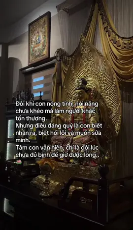 Đôi khi con nóng tính, nói năng chưa khéo mà làm người khác tổn thương. Nhưng điều đáng quý là con biết nhận ra, biết hối lỗi và muốn sửa mình. Tâm con vẫn hiền, chỉ là đôi lúc chưa đủ bình để giữ được lòng.🍃 nguồn coppy  nguồn vdeo: @Đỗ Ngọc Mẫn 🇻🇳  #phatphapnhiemmau #xuhuong 