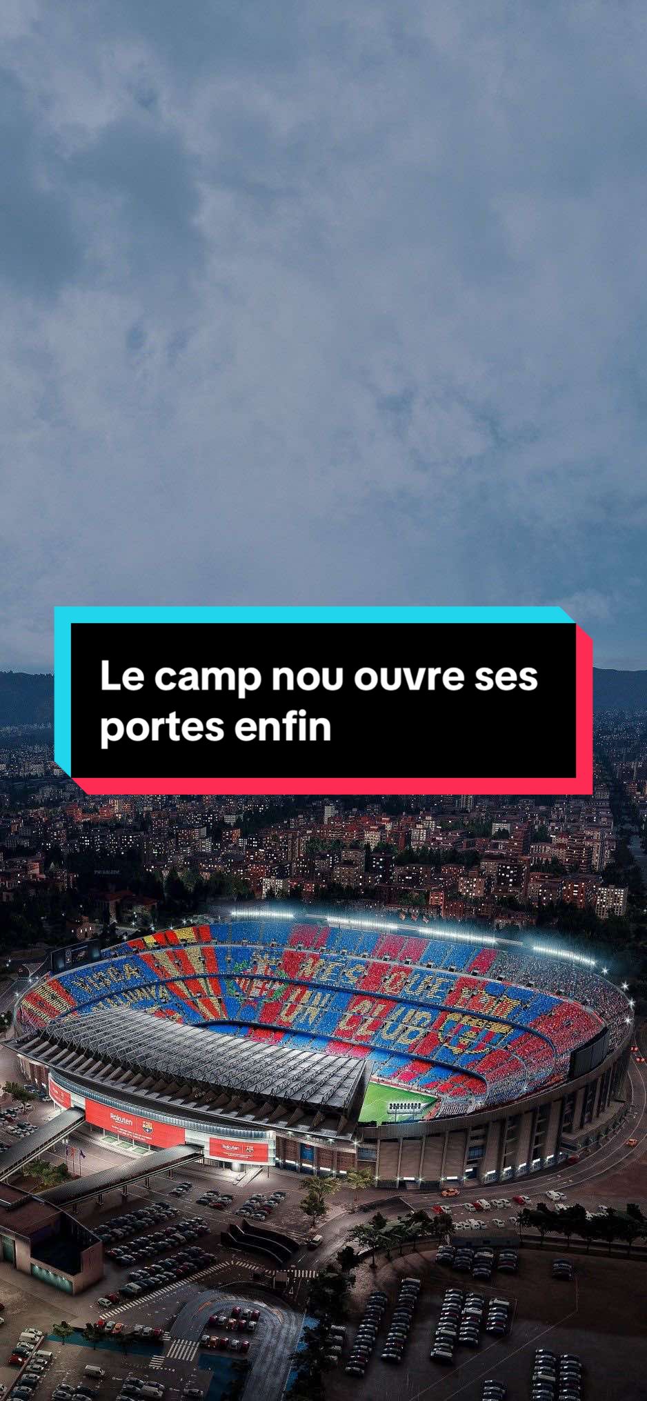 Le camp réouvre ses portes aujourd’hui les journées s’y sont entraînés avec 23000 supporters pour les accueillir #fyp #football #pourtoi #barcelona #viscabarca🔴🔵 