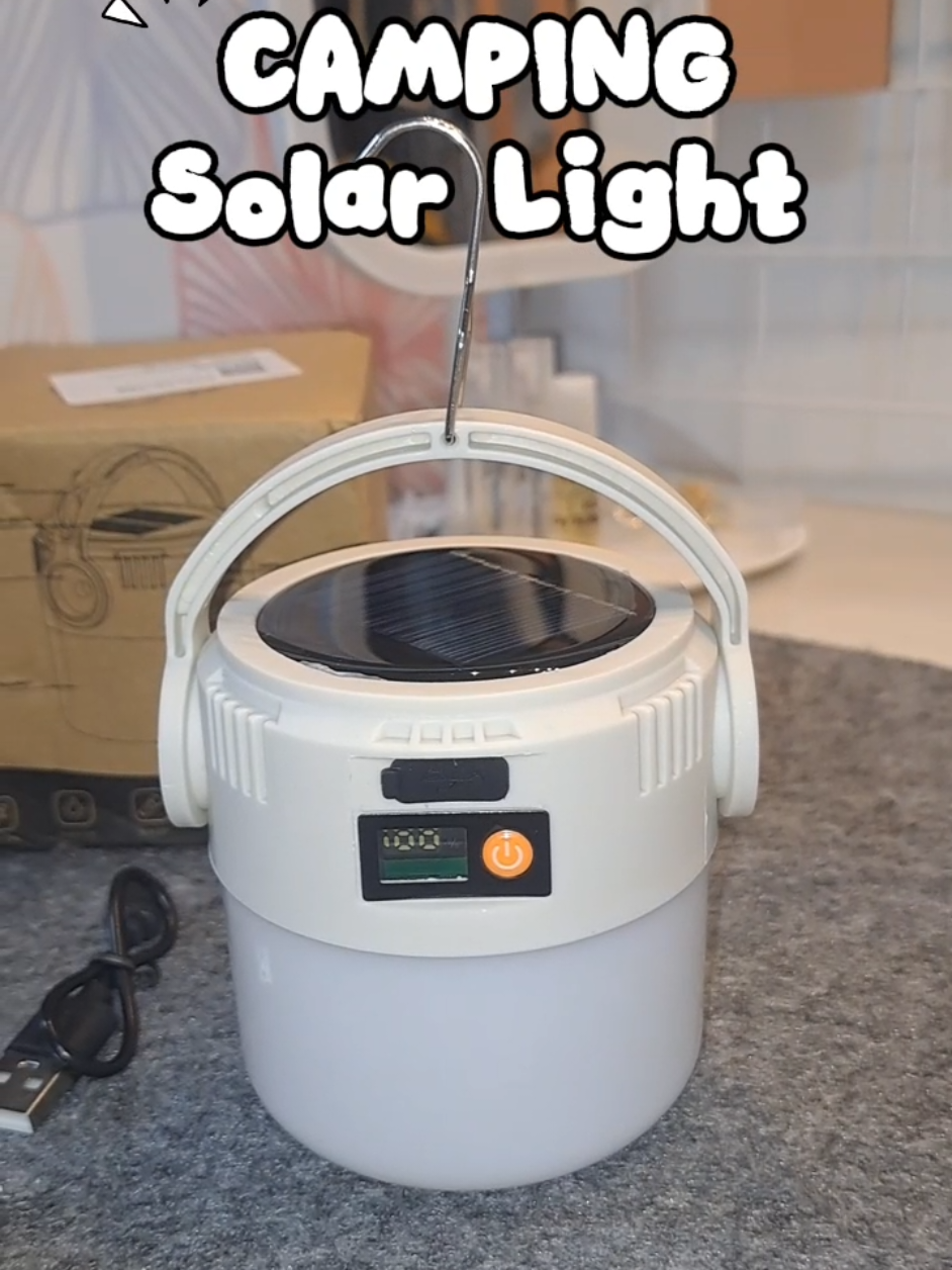 No kuryente? No problem! 💪 This Solar Lamp works anytime, anywhere! ✅ USB/Solar powered ✅ Waterproof & drop-resistant ✅ Perfect for camping, emergencies, or street vending #solarbulblight #solarlight #solarlightbulb #lightbulb #fyp 