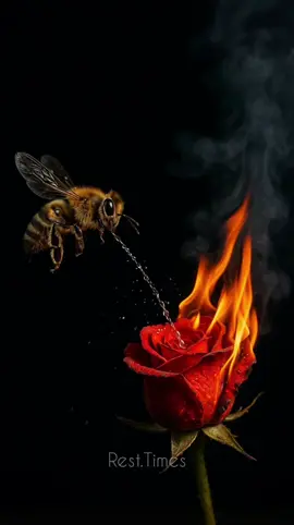 #resttimes #bee #fire #flower #fyp 