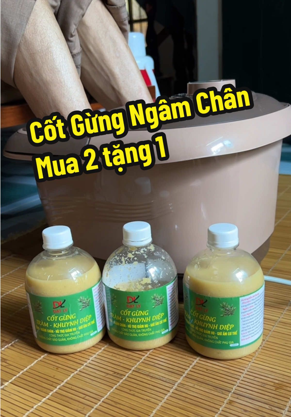 Cốt gừng ngâm chân, mua 2 tặng 1  #cotgungngamchan  #cotgungtramkhuynhdiep  #minhchienjp 