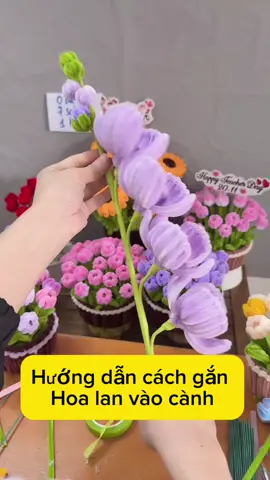 Hương dẫn cách gắn hoa lan lên cành.  #kemnhung #hoakemnhung #tiemhoakhunglong #hoasenkemnhung #vairal 