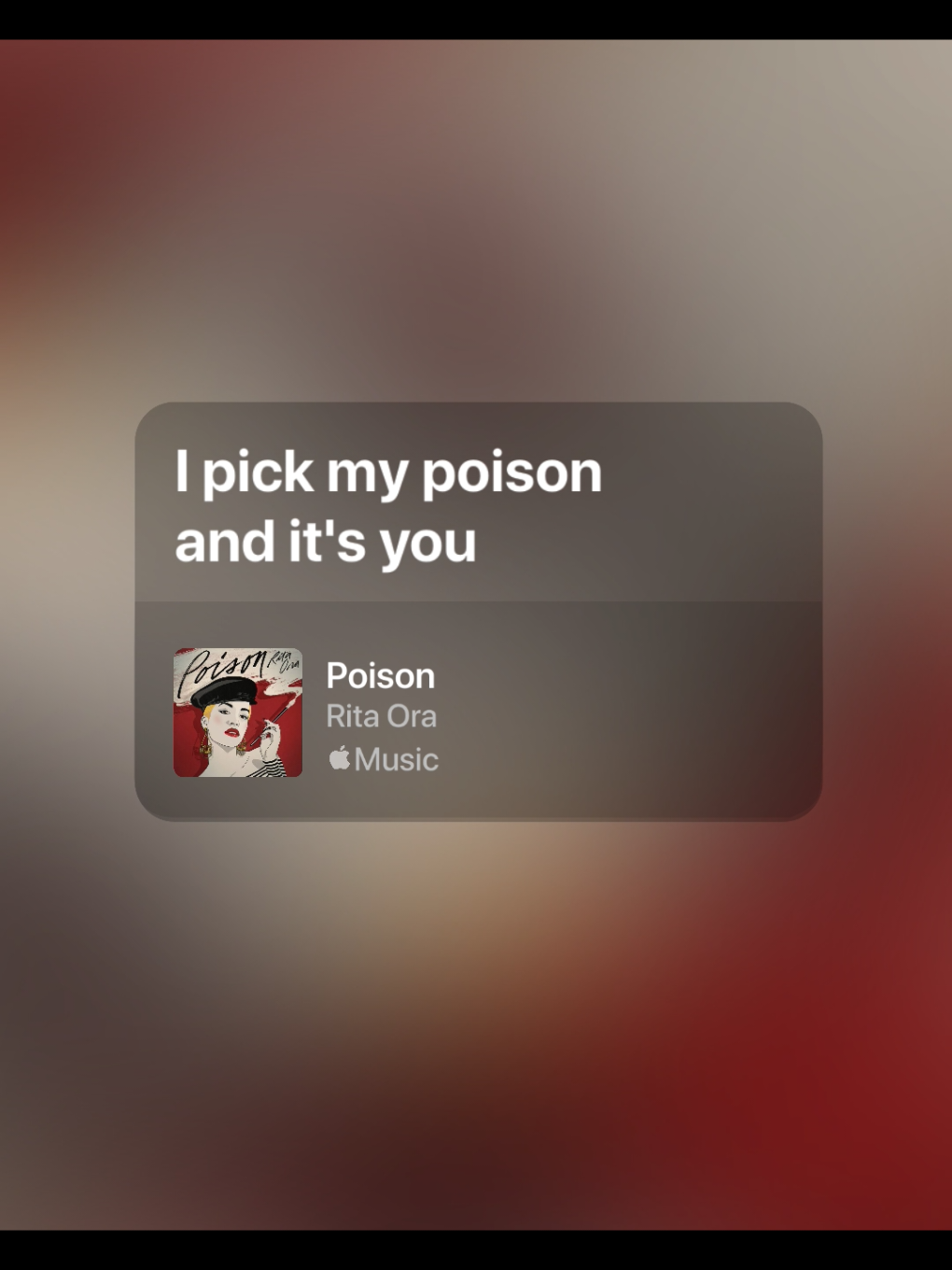 I PICK MY POISON AND IT'S YOU🫵🫵🫵 #poison #ritaora #lyrics #liriklagu #viral 