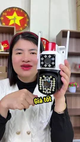 Camera wifi chống nước 2 mắt 2 màn đa năng tiện dụng#haxinh9x #xuhuong #camera #camerawifi #camera2mat 