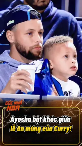 Ayesha bật khóc giữa lễ ăn mừng của Curry! #Curry #NBA #Basketball #ForYou #fyp 