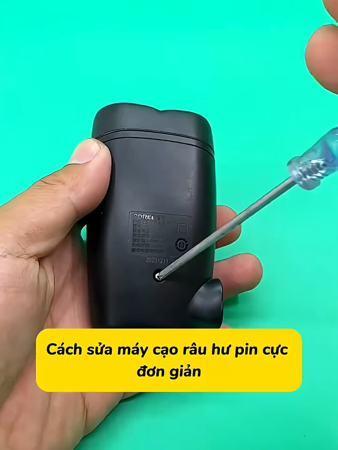 Cách sửa máy cạo râu hư pin cực đơn giản#meovathuuich #meovatgiadinh