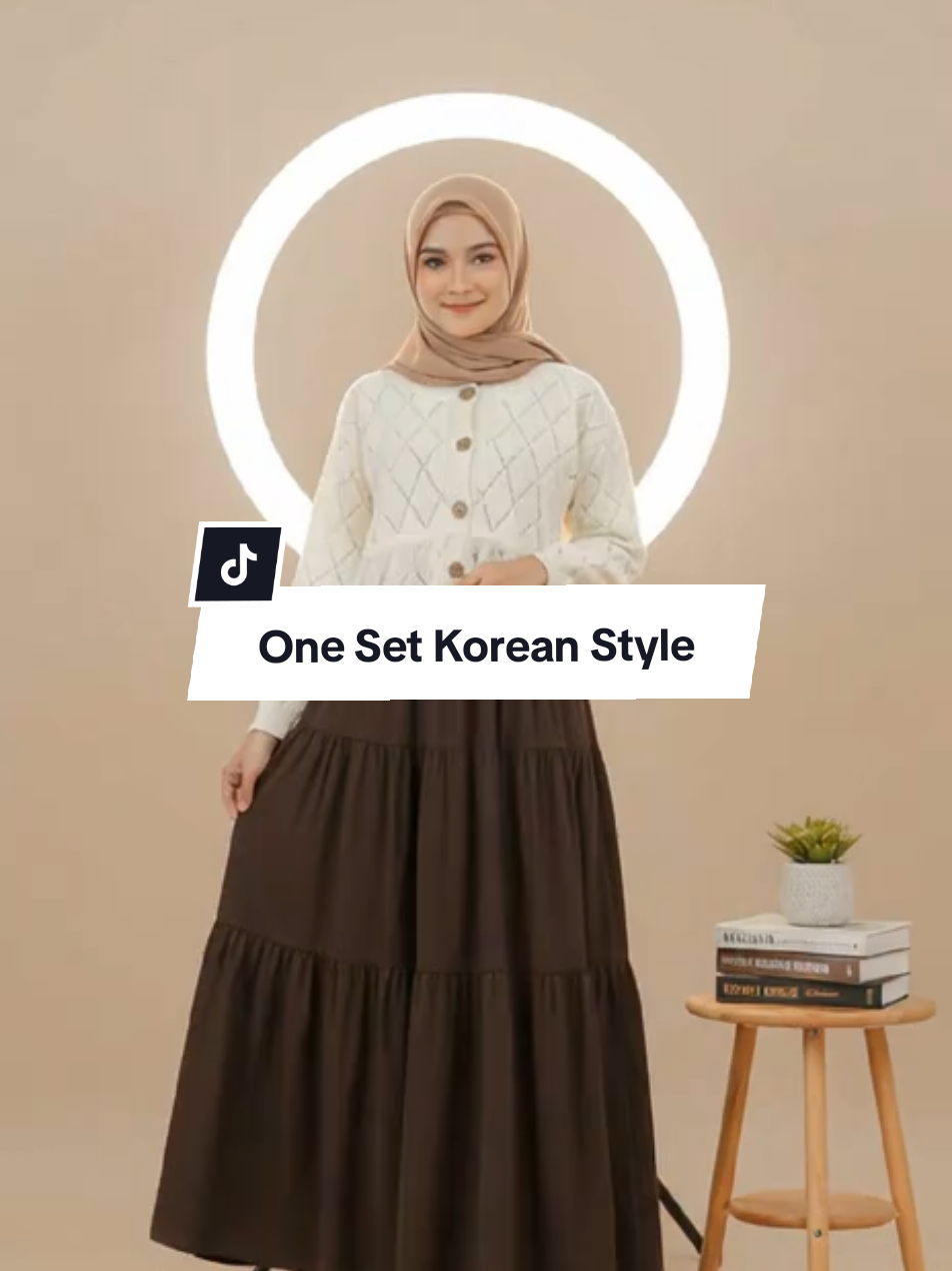 Oneset Cardigan Rajut Korean Style #fyp #oneset #cardigan #fashion #fashiontiktok