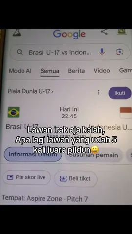 Indonesia vs brazil u 17#fyp#viral#masukberanda#4u#indonesiau17