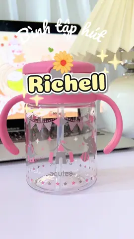 Chiếc bình giúp em bé thích uống nước💦. Bình tập hút Richell Nhật Bản  #binhtaphut #richell #xuhuong  #trending   #creatorsearchinsights 