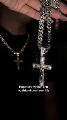 Cross necklace,waterproof ,No Fade#jesus #cross #crosspendant #cubanlink #jesuslove #hiphop #tiktokshopblackfriday 