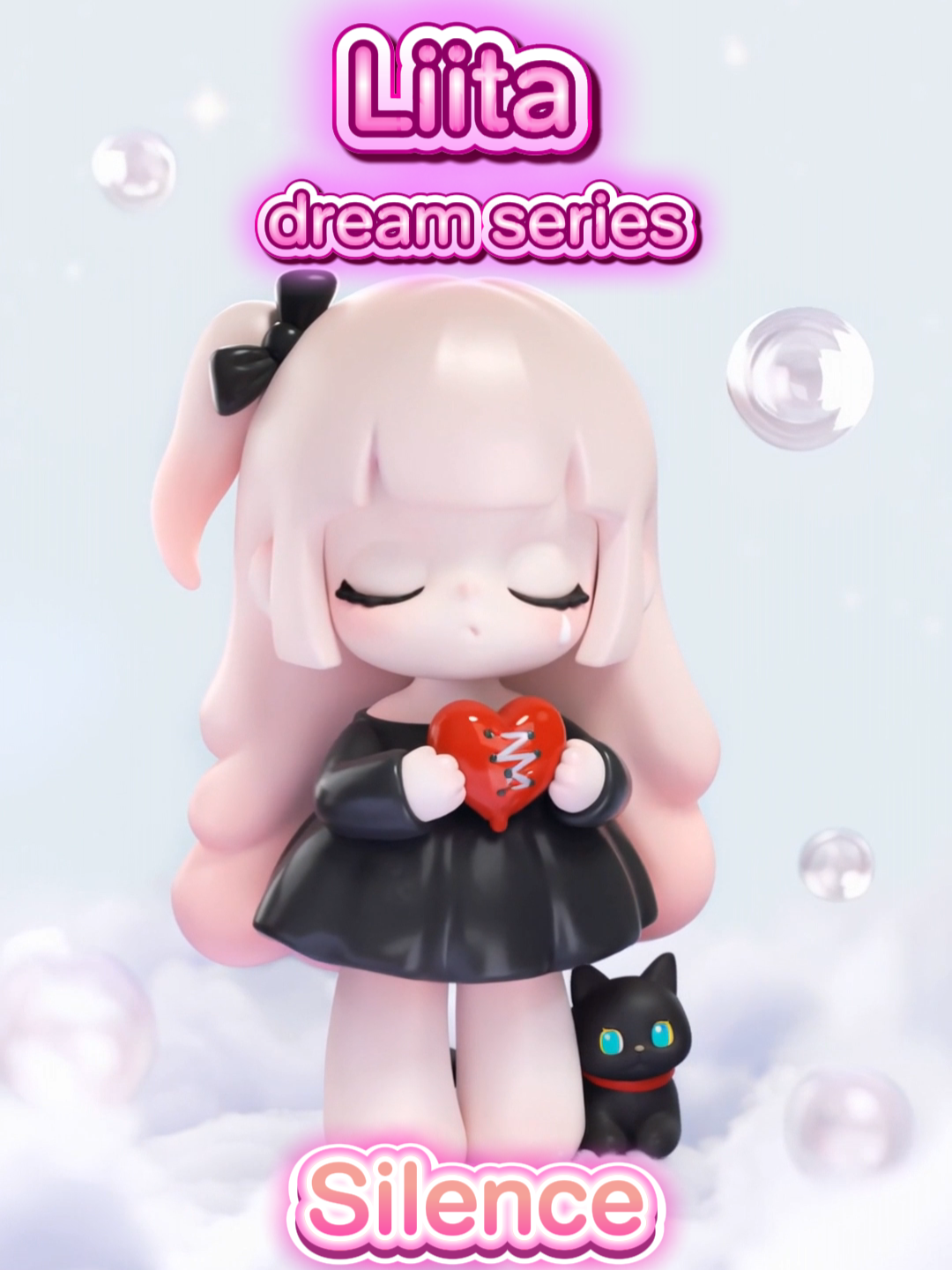 ใครก็ได้ไปกอดปลอบน้องที! 💖🖤 ความน่ารักที่มาพร้อมหัวใจที่แตกสลาย... เผลอแป๊บเดียวกลายร่างซะแล้ว!#tntspace #thtspaceth #Liita  #LiitaDreamSeries  #ArtToy #Silence #กล่องสุ่ม #ของเล่น #สะสม #ป้ายยา #arttoys