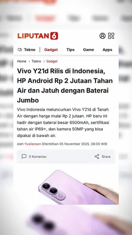 Vivo Y21d memang nggak usah di ragukan lagi! 😎🔥  #vivo #vivoY21d #handphone #smartphone #vivoAuthorizedBanten 
