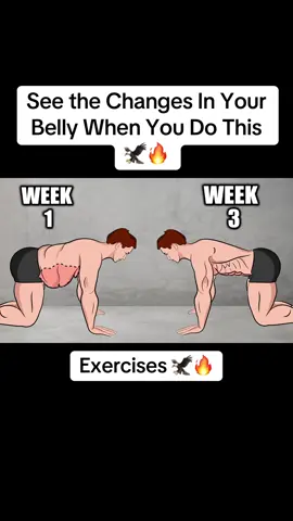 See the Changes In Your Belly When You Do This 🦅🔥#absworkout #bellyfat #Fitness #sixpack #bellyfatworkout 