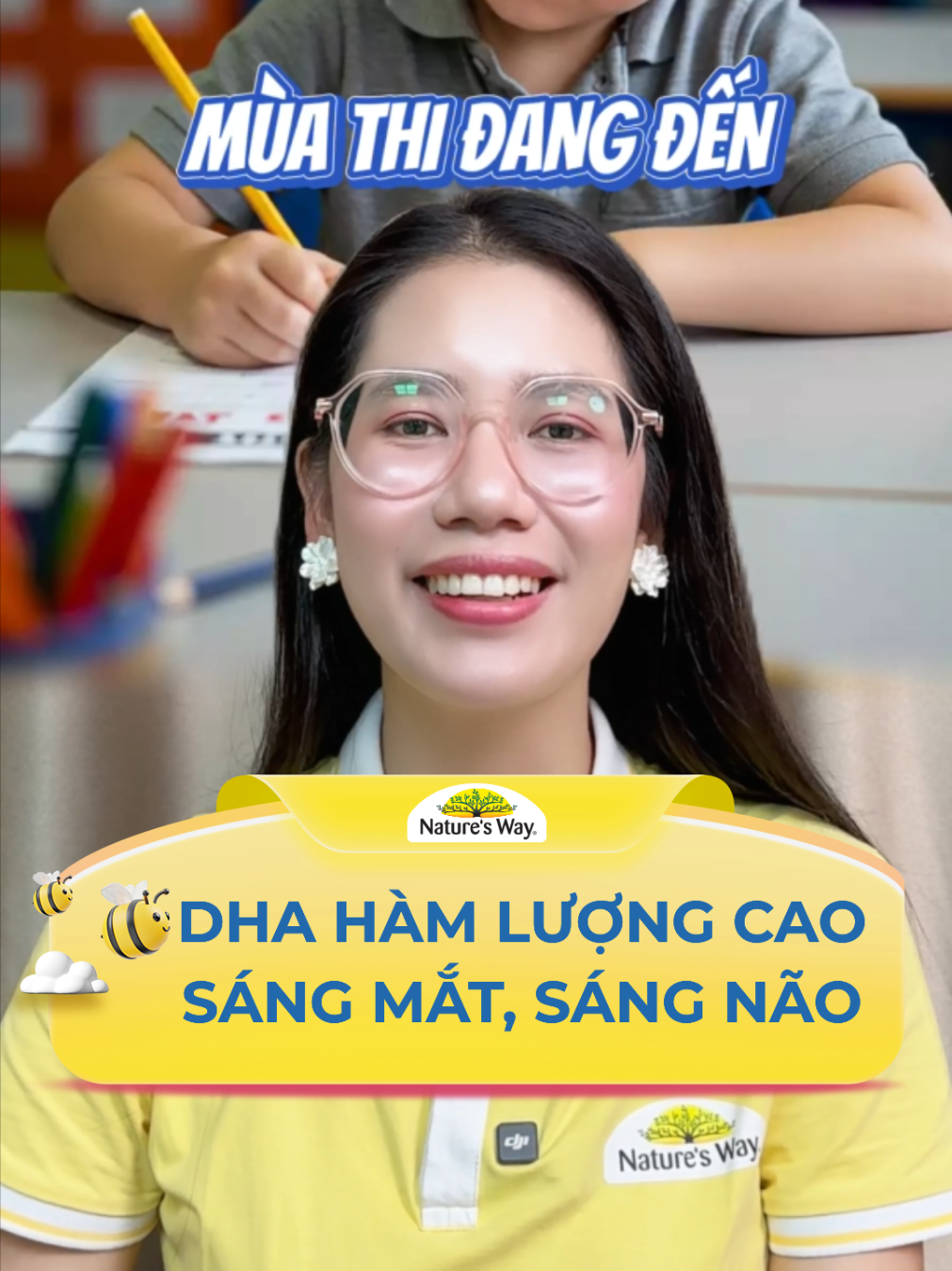 Mẹ đừng quên bổ sung DHA 300mg hàm lượng cao cho con trong mùa thi nha mẹ. #natureswayvietnam #dhachobe #dhanaturesway #TikTokShop1111 #salevuinhatnam 