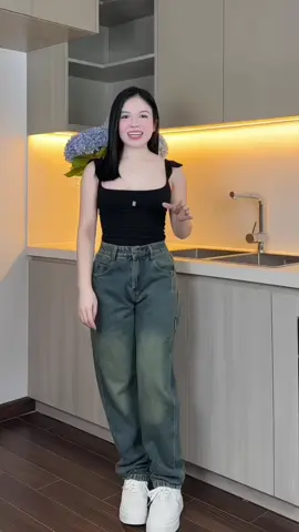 Quần Jean Nam dáng rộng