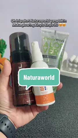 Semudah itu bikin muka cerah dan glowing 😱 #naturaworld #naturabeautyspray #naturaaloevera #naturachocolatefacialfoam #promoguncang1111 