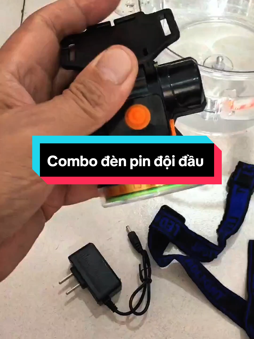 Combo đèn đội đầu siêu hời siêu sáng luôn #dogiadung #giadungtienich #giadungchinhhang #denpintichdien #denpindoidau 