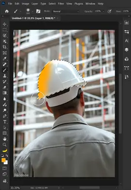 The most realistic way to change the color of a helmet #photoshoptricks #photoshop #photoshoptutorial #designer 