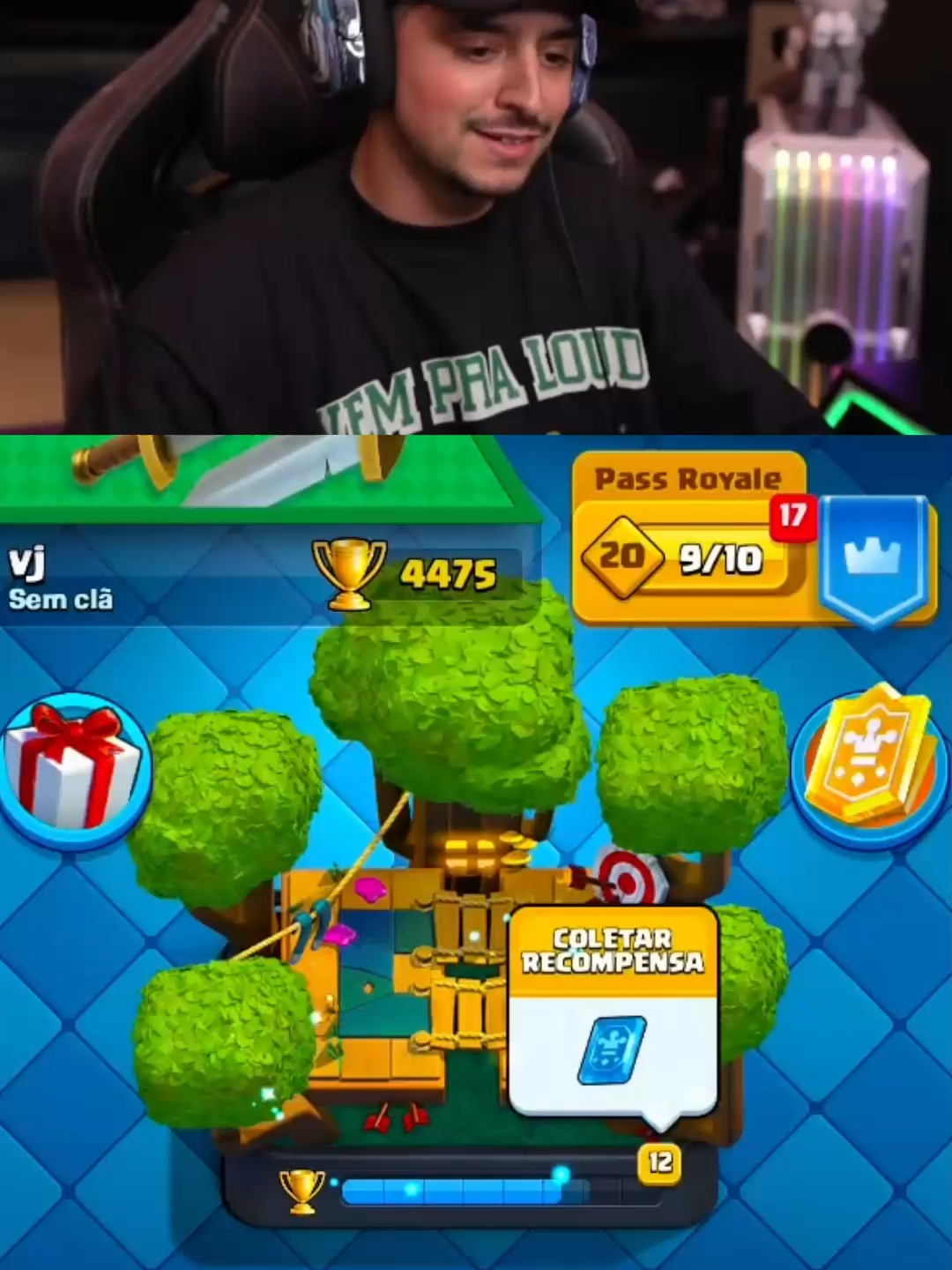 Artube montando o deck do Coringa no Clash Royale #clashroyale #dona #yuri22 #gameplay #fypシ゚ #brasil #livepix #nordeste #nordestino #react #videoreact #brinoreact #tiktokbrasil #engraçado #humor #leveldevil #rage #raiva #juliococielo #videosengraçados