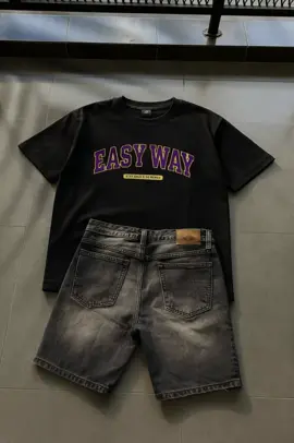 Rekomendasi Setelan kecemu 😎#setelanpria #kaosdistro #celanapendek #celanajeans 