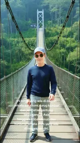 Curug kembar dan jembatan gantung terpanjang di Asia tenggara#AI #wisata #alam#sukabumi#jabaristimewa 