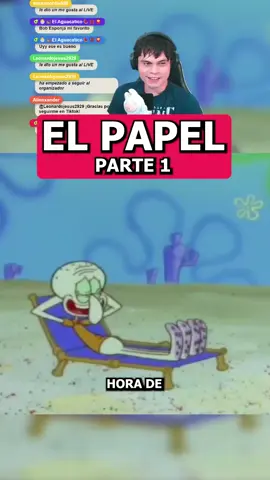 Hora de descansar 😴 jaja #BobEsponja #VideoReacción #ElPapel #Calamardo #Alienxander #Parte1