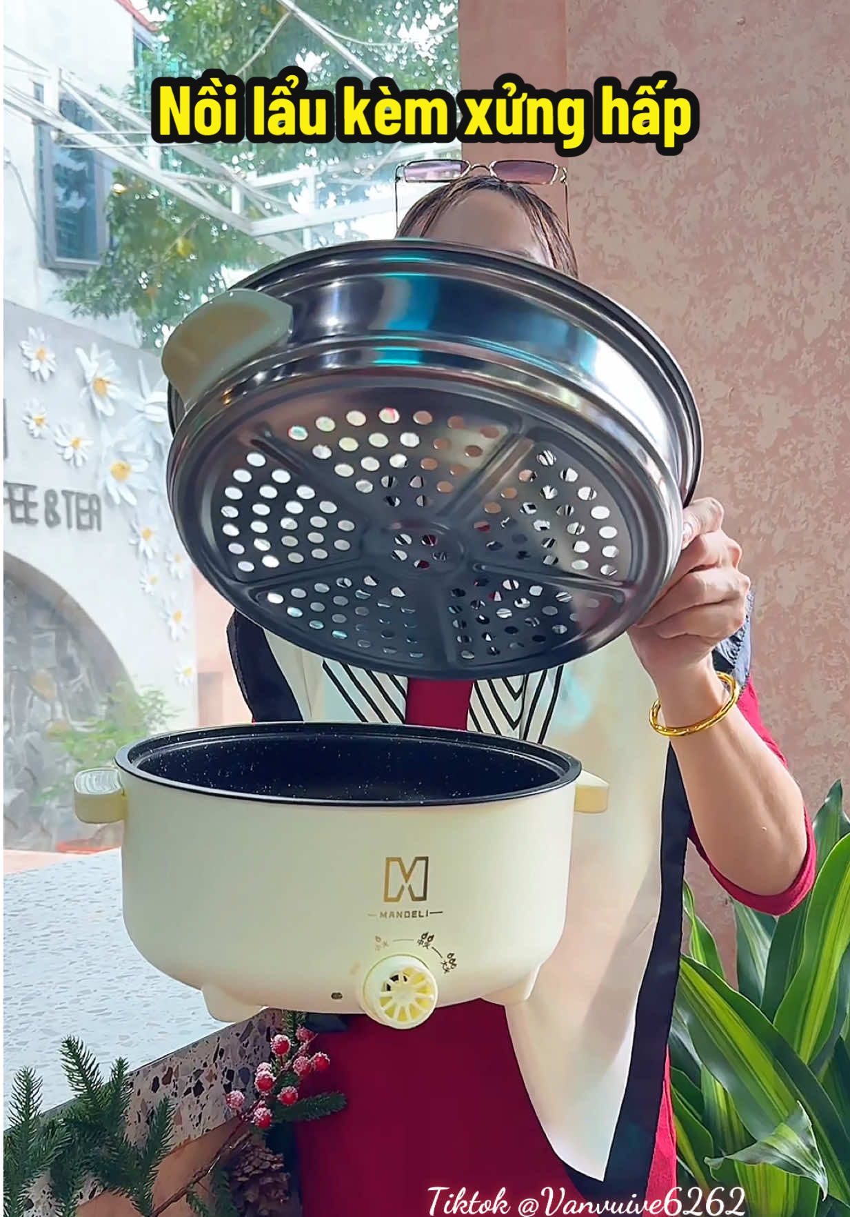Nồi lẩu đa năng tặng kèm xửng hấp #noilaudanang #noilaudanangchongdinh28cm #vanvuive6262 