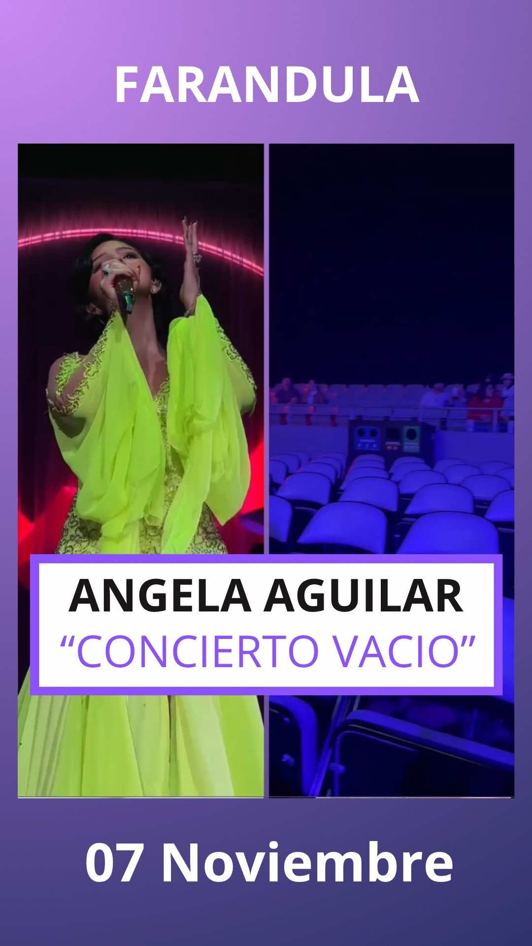 Ángela Aguilar concierto vacío #angelaaguilar #librecorazontour #nodal 