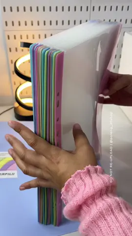 envelope style plastic binder.  #binder #school #notes #stationery #pens