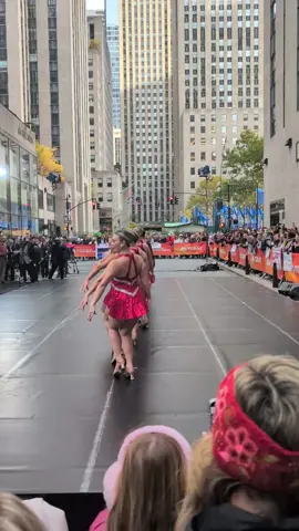 caught the Rockettes on the Today Show (on Rockefeller Plaza) on our first morning visiting Mamhattan. #rockettes #todayshow #christmas #nyc #holidays 