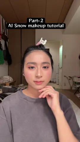 ❄️Al Snow makeup tutorial Part-2 #panselfmakeupclass #makeuptutorial #fyp #japanmyanmar #aisnow 
