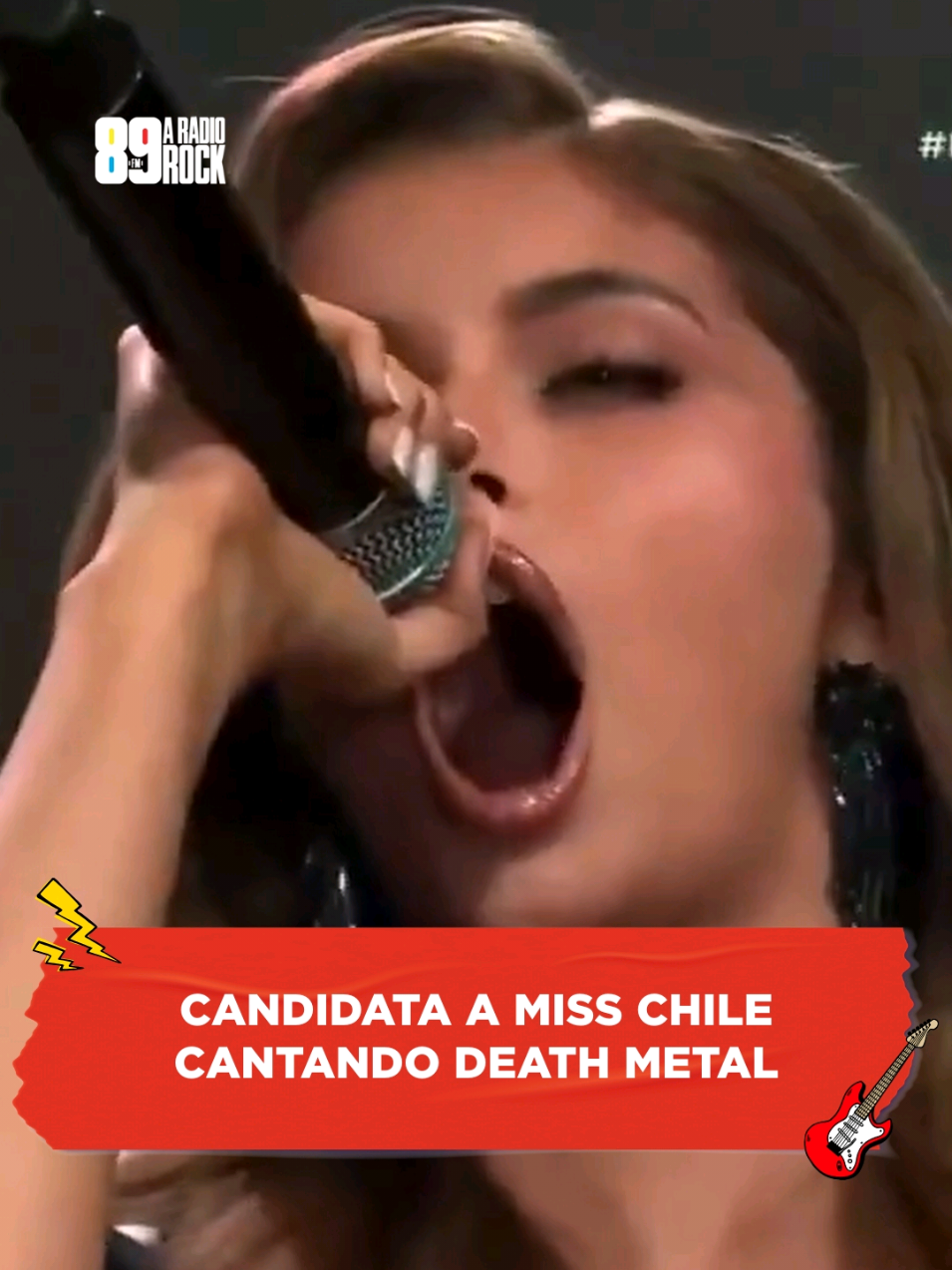 CANDIDATA A MISS CHILE CANTANDO DEATH METAL Em uma etapa do concurso para Miss Mundo Chile 2025, Ignacia Fernández mostrou para o que veio e apresentou uma música de sua banda, DECESSUS: um metal com vocais potentes e bem inesperados em meio a um concurso de beleza. E aí, você já tinha visto algo assim? Créditos: reprodução internet. #89 #89fm #89aradiorock #89fmaradiorock #radiorock 