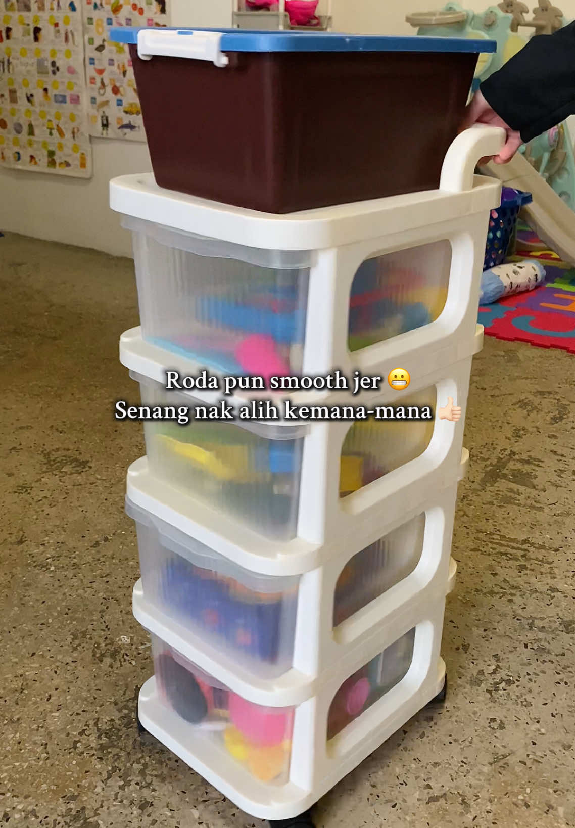Replying to @ibumateenanaqi Drawer cantik dan function do’oh! Memang puas hati dgn dia punya kualiti. Kualiti setanding hrga 😬 #drawer #drawerstorage #rack #rackorganizer #trolleyrack 
